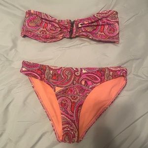 Pink printed bikini